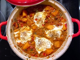 shakshuka met pompoen